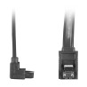Cabo Sata 3.0 6gb/s Preto com Pontas 180/90 e Trava Metlica