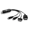 Cabo Carregador C3Tech UC-14 Multifuncional 4 em 1 USB