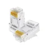 10 Conectores RJ 45 - Cat5E - Acr�lico - 8 Vias