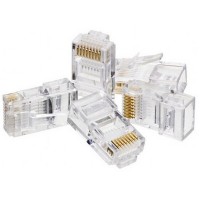 10 Conectores RJ 45 - Cat5E - Acrlico - 8 Vias