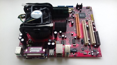 Kit Intel Pentium 4 (2.80 Ghz) + 1 Gb Memria + Mainboard Sis M963G + Cooler