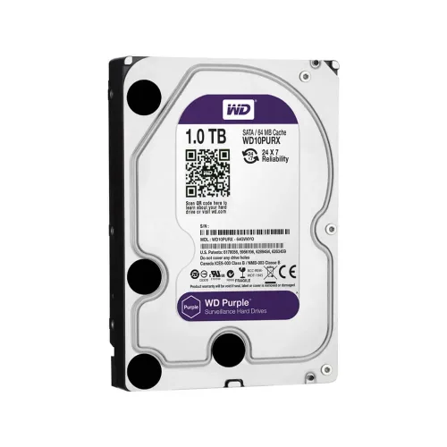 Disco R�gido HD 1 TB SATA 5400 RPM Western Digital Purple Surveillance WD10PURX