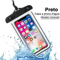 Capa de celular a prova de agua Kapbom Kap-y17 6.3" Preto