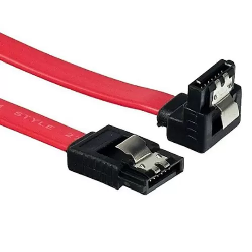 Cabo Sata 3.0 Vermelho de 6GB/S Conectores 180x90 com Travas Metlicas