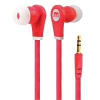 Fone de Ouvido Estereo com Microfone Vermelho MS 5V