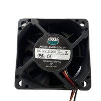 Cooler Master A6025-45RB-3EN-F1 6x6x2 com 3 Fios 12VDC 0,26A