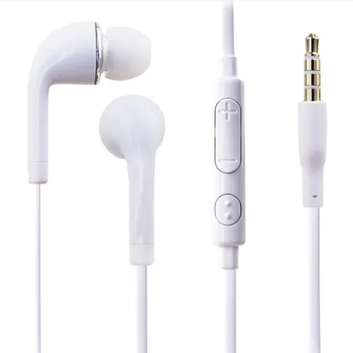 Fone de ouvido Lehmox J5 LE-477 com microfone branco emborrachado