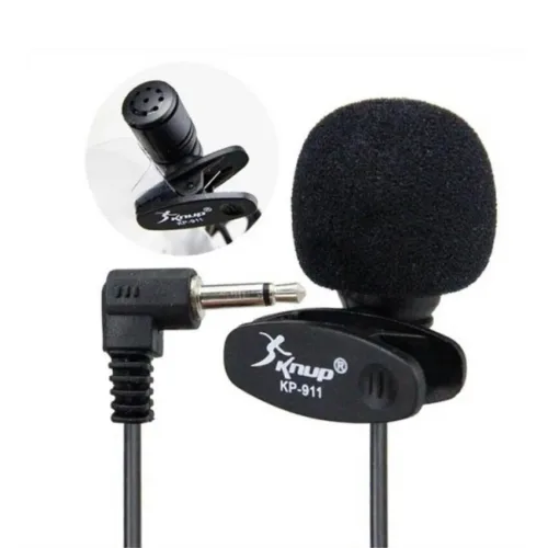 Microfone de Lapela para Youtubers Knup KP-911
