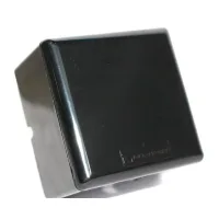 Caixa Passagem Pl�stica Metal Nobre para C�mera Bullet e Dome (Sobrepor / Fechamento com Parafuso) MT-3005 Black ABS