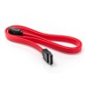 Cabo Sata 2.0 Vermelho de 3GB/S Conectores 180x180 sem Travas Metlicas