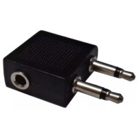 Adaptador de udio P2 Fmea para Dois P2 Macho Stereo Exbom