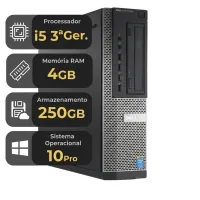 Computador PC Dell OptiPlex 7010 SFF Core i5 (3� Gen) 4GB RAM HD 250GB - Seminovo Revisado
