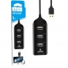 Hub USB 2.0 4 Portas USB 480Mbps Lehmox - LEY-11