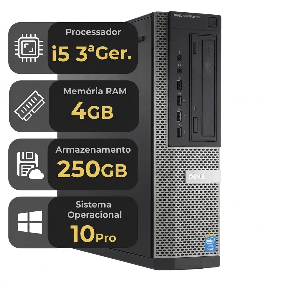 Windowsデスクトップ DELL OptiPlex 7010 SFF COREi5 PC Dell OptiPlex 7010 SFF Core i5 (3ª Gen) 4GB RAM HD 250GB