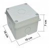 Caixa Organizadora para CFTV ABS (10X10 cm) Stilus IP65 - Branco