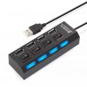 Hub USB Extensor 4 Portas 2.0 com Interruptor Lehmox - LEY-21