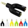 Adaptador P2 x 2P2 para Fone e Microfone Est�reo 3.5mm Lehmox - LEY-23