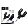 Adaptador P2 x 2P2 para Fone e Microfone Est�reo 3.5mm Lehmox - LEY-23