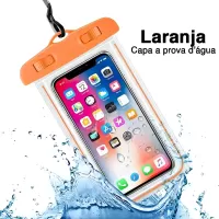 Capa de celular a prova de agua Kapbom Kap-y17 6.3" Laranja