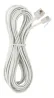 Cabo telefonico Knup KP-5300 RJ11 com 1,5 metros branco