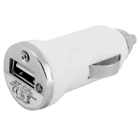Mini Carregador Veicular XT001 - USB - 1000 MhA - Branco