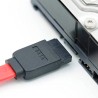 Cabo Sata 2.0 Vermelho de 3GB/S Conectores 180x180 sem Travas Metlicas