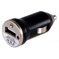 Mini Carregador Veicular XT001 - USB - 1000 MhA - Preto