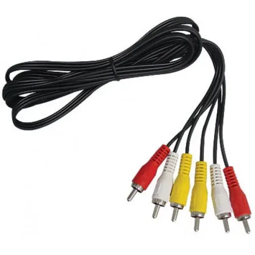 Cabo RCAxRCA Macho 1,8 Mts - DVD TV LED LCD BluRay Som e Imagem