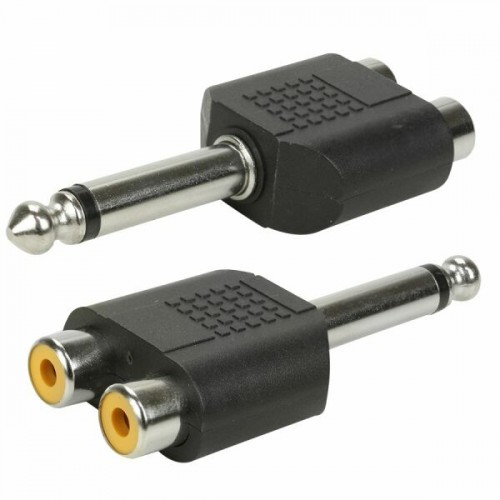 Adaptador P10 Mono para 2 RCA Jack